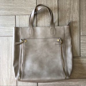 Faux Leather Tote
